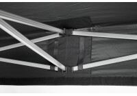 Pavillon Streetfood Set, Hexa40 3x3 m, faltbar, schwarz, ganzjährig wetterfest