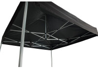 Pavillon Streetfood Set, Hexa40 3x3 m, faltbar, schwarz, ganzjährig wetterfest