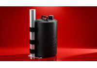 Pavillon Streetfood Set, Hexa40 3x3 m, faltbar, schwarz, ganzjährig wetterfest