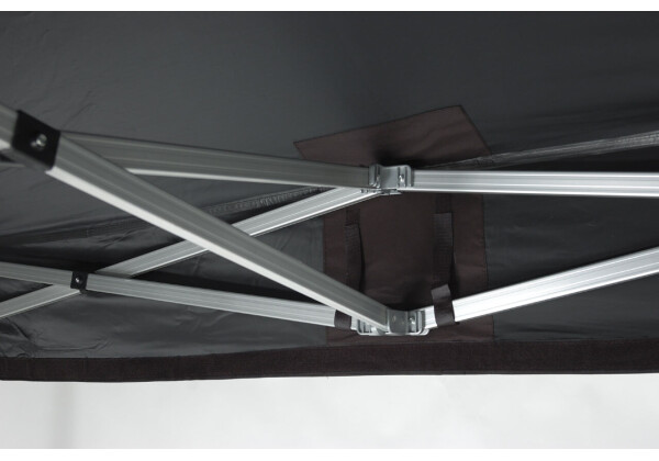 Pavillon Gastronomie Set, Hexa50 3x6 m, schwarz