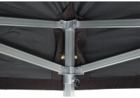 Set Gastronomie Faltzelt Hexa50, 3m x 6m, schwarz