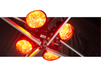 Pavillon Gastronomie Set, Hexa50 3x6 m, schwarz