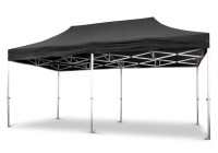 Pavillon Gastronomie Set, Hexa50 3x6 m, schwarz