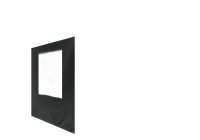 Duratent Seitenwand 300 mit Fenster 1,5m schwarz