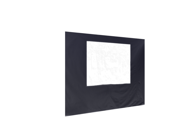 Duratent Seitenwand 300 mit Fenster 1,5m navy-blau
