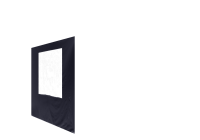 Duratent Seitenwand 300 mit Fenster 1,5m navy-blau