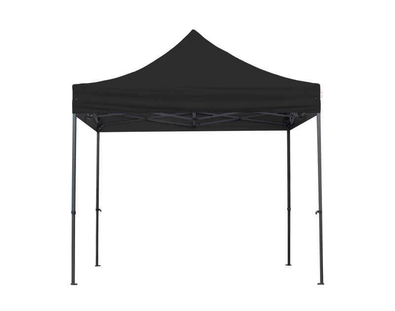 Faltpavillon Stahl Sechskant 3 x 3 m, schwarz