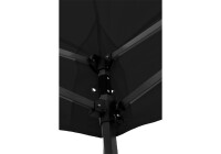 Faltpavillon Stahl Sechskant 3 x 3 m, schwarz