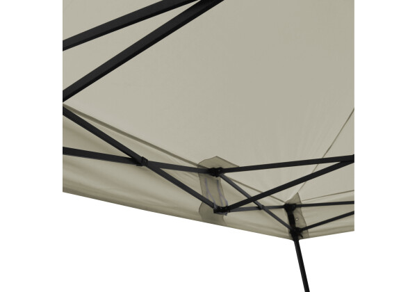 Faltpavillon Stahl Sechskant 3 x 3 m, beige