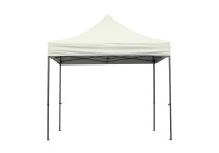 Faltpavillon Stahl Sechskant 3 x 3 m, beige