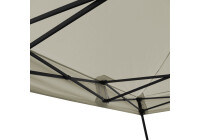 Faltpavillon Stahl Sechskant 3 x 3 m, beige