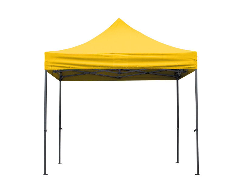 Faltpavillon Stahl Sechskant 3 x 3 m, gelb