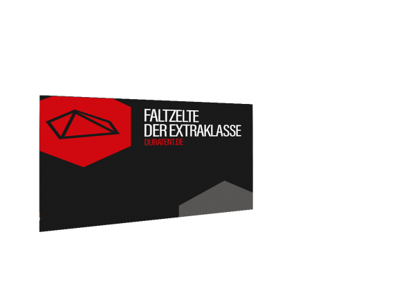 Duratent Seitenwand inkl. Vollbedruckung 4,5m einseitig, Forcetex B1