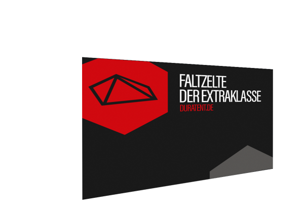 Duratent Seitenwand inkl. Vollbedruckung 4,5m einseitig, Forcetex B1