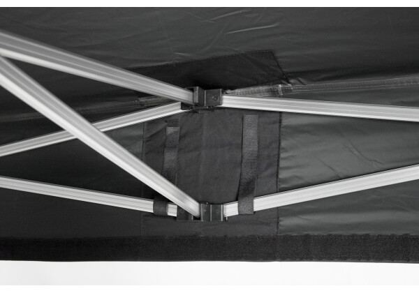 Duratent Faltpavillon Hexa40, 1,5m x 1,5m, schwarz