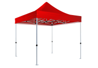 Duratent Faltpavillon Hexa40, 1,5m x 1,5m, rot