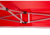 Duratent Faltpavillon Hexa40, 1,5m x 1,5m, rot