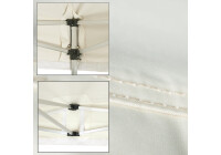 Duratent Faltpavillon Hexa40, 1,5m x 1,5m, beige