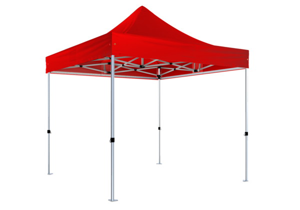 Duratent Faltpavillon HexaCompact, 1,5m x 1,5m, rot