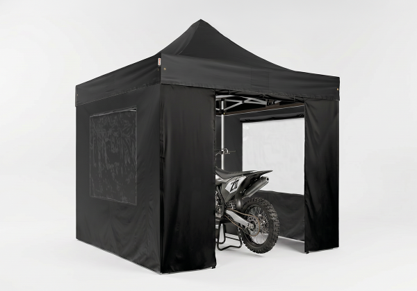 Motocross Rennzelt Set: Hexa40 Faltpavillon 3m x 3m inkl....
