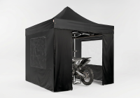 Motocross Rennzelt Set: Hexa40 Faltpavillon 3m x 3m inkl. Logodruck