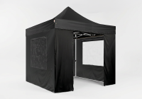 Motocross Rennzelt Set: Hexa40 Faltpavillon 3m x 3m inkl. Logodruck