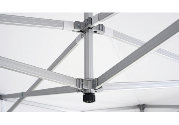 Profi-Eventzelt: Duratent Faltpavillon Hexa50 4m x 4m weiß