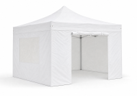 Profi-Eventzelt: Duratent Faltpavillon Hexa50 4m x 4m weiß