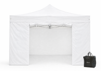 Profi-Eventzelt: Duratent Faltpavillon Hexa50 4m x 4m weiß